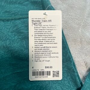 Lululemon Wunder Train HR Tight 25"
